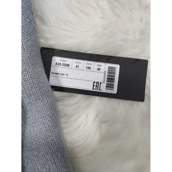 NWT BIANCALANCIA Color Block Oversized Cashmere blend Round Neck Sweater 46/10 - Picture 10 of 13